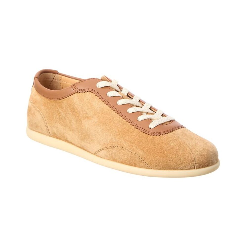 Brunello Cucinelli Suede & Leather Sneaker, Brown